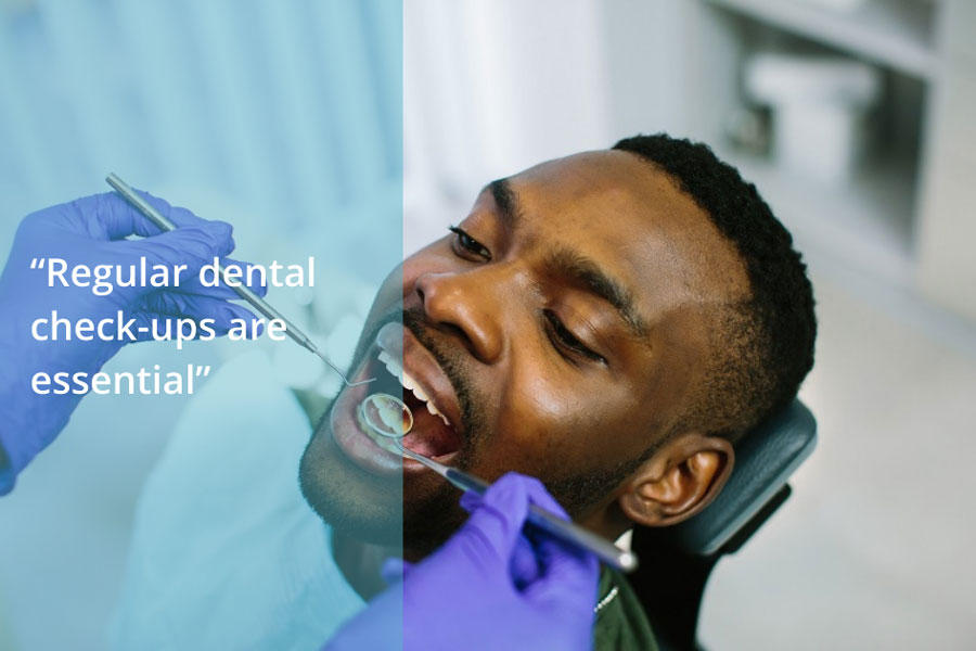 a man getting dental treatment