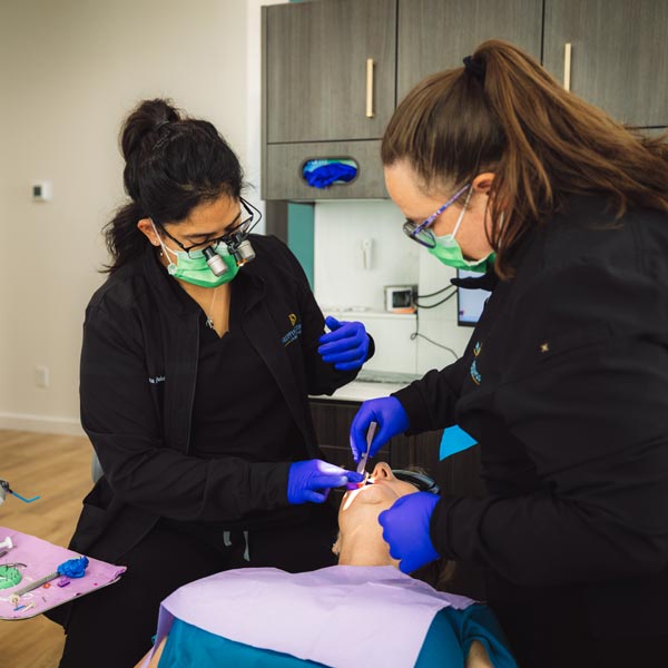 patient in dentist's office