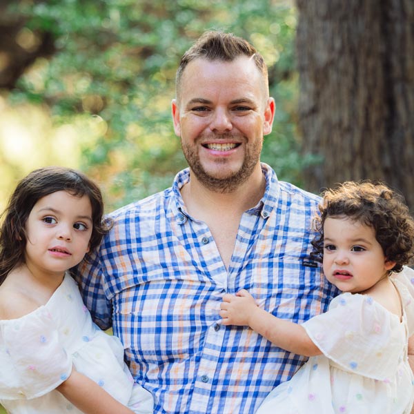 Dr. Christopher DeMarco with his two daughters